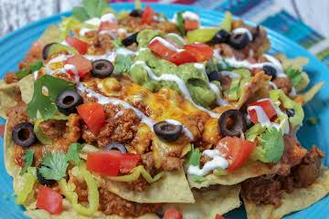 Working Mom's Layered Nachos