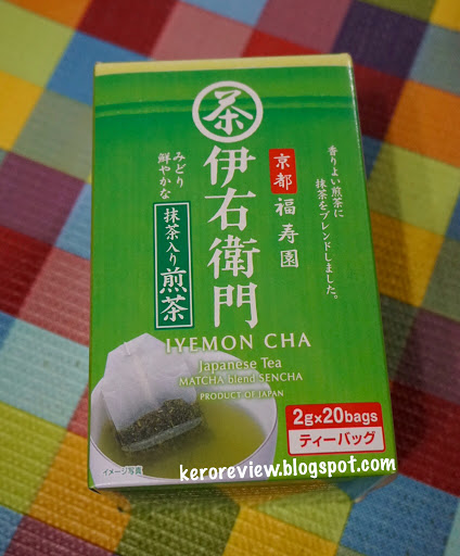 รีวิว อูจิโนะซึยุ อิเยมอน-ชาเขียวผสมแบบซอง (CR) Review Japanese Iyemon Cha-matcha blended sencha, Ujinotsuyu Brand.