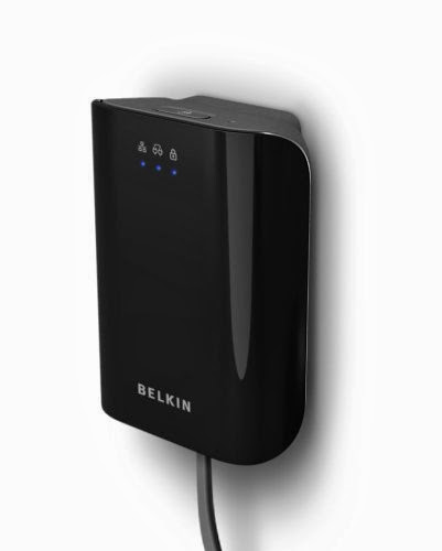  Belkin 200 Mbps Powerline AV Adapter (Black)