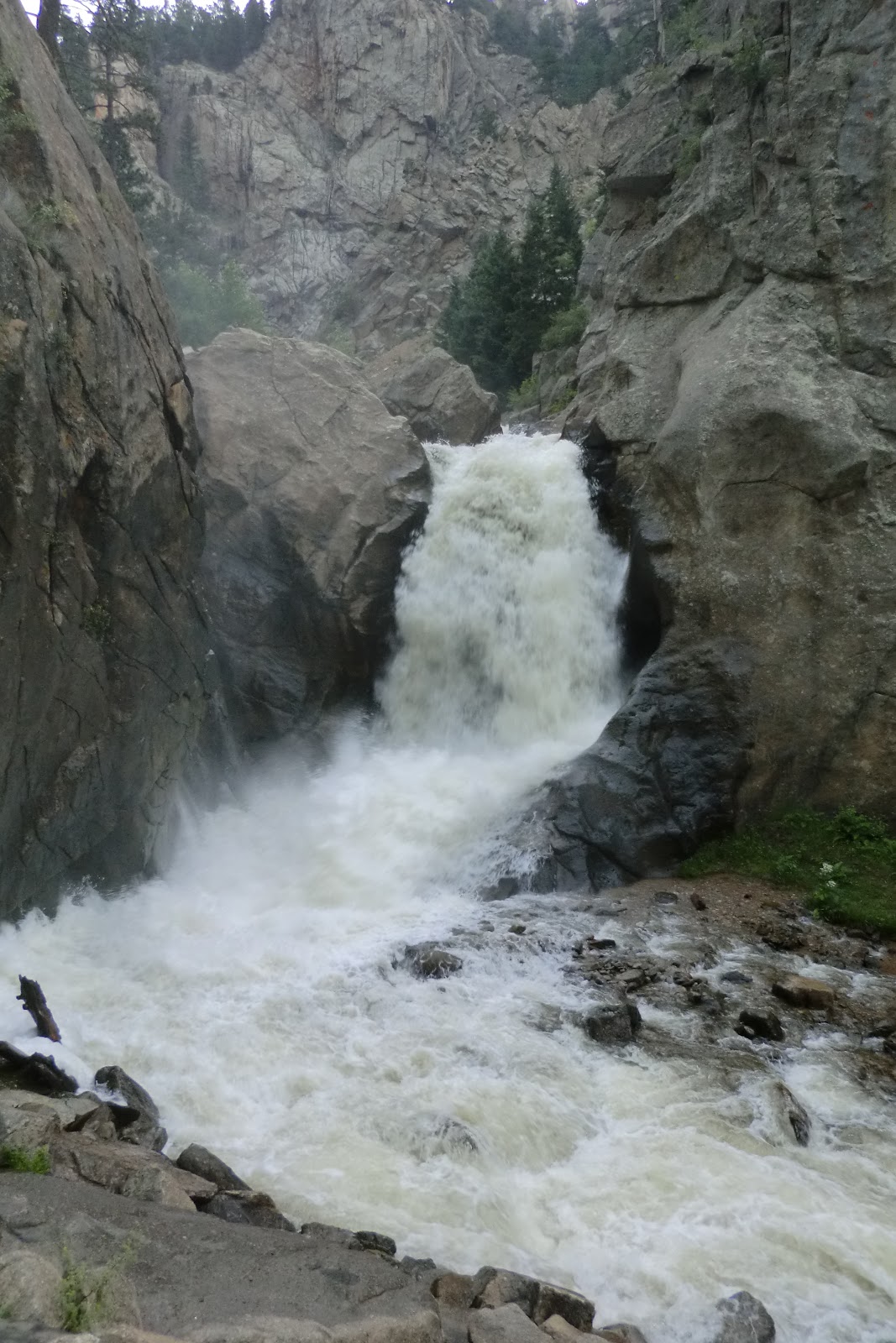 there was a water fall.