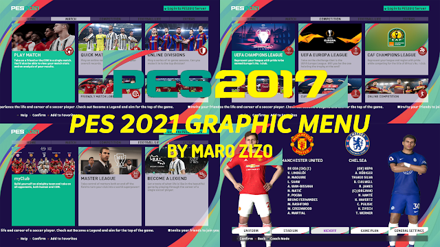 PES Social on X: PES 2017, FIFA 21 GRAPHIC MENU v1.0.0 -   PES2017