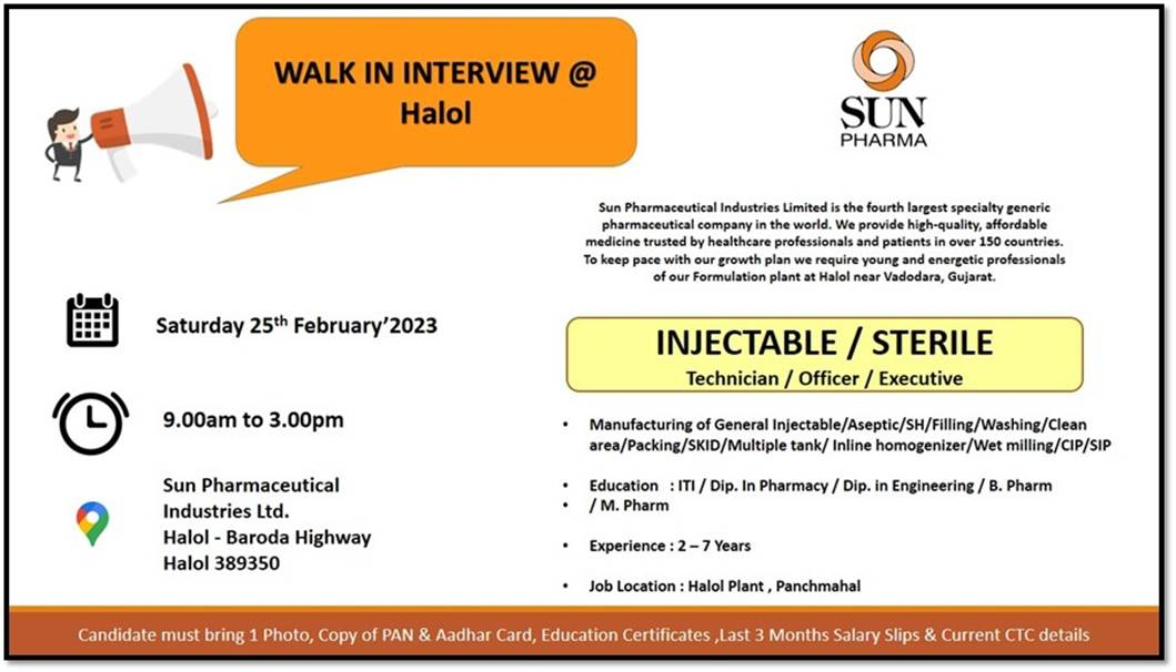 WALK IN INTERVIEW