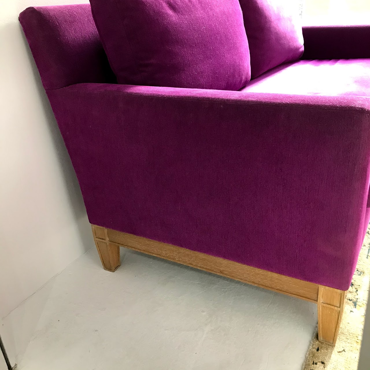 Albert Menin Interiors Purple Sofa