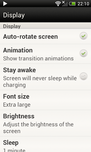 Apply a Different Font Size to HTC One