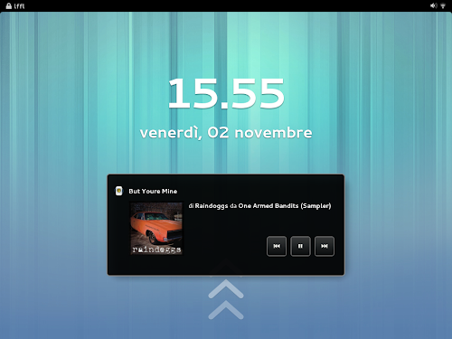 Lock Screen di Gnome Shell 3.6