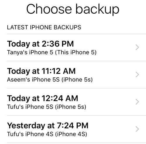 backup icloud