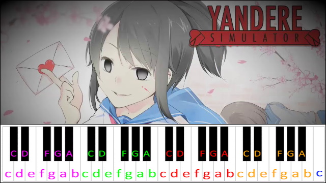 Schoolday Yandere Simulator  Piano Letter Notes