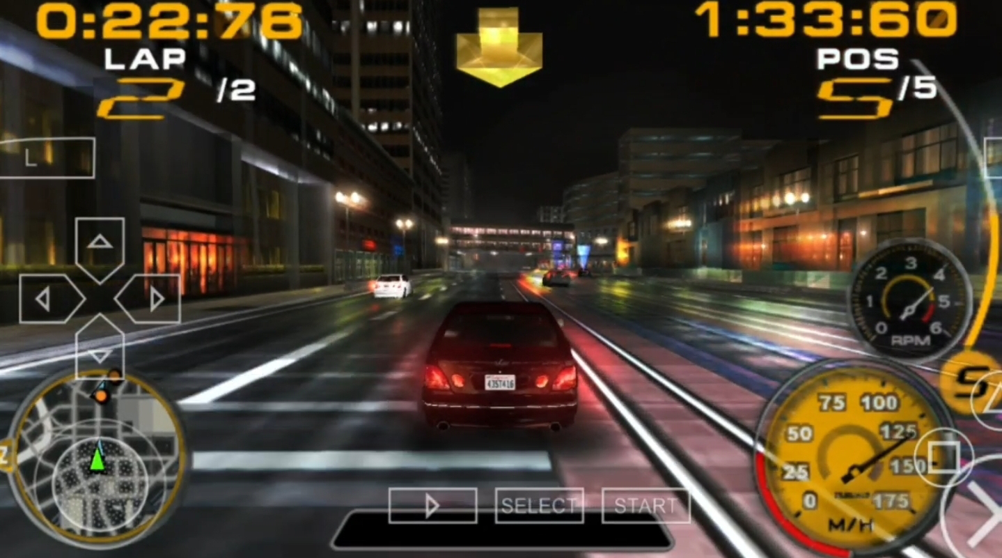 Need for Speed: Underground Rivals [60FPS Patch] - PSP Gameplay (PPSSPP)  1080p 60fps 