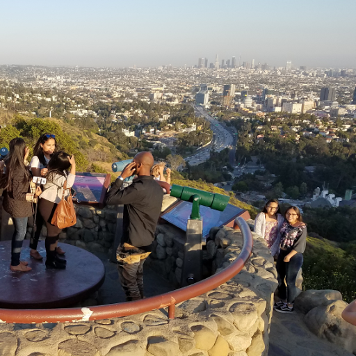 Jerome C. Daniel Overlook above the Hollywood Bowl logo