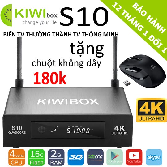 Android tv box kiwibox s10