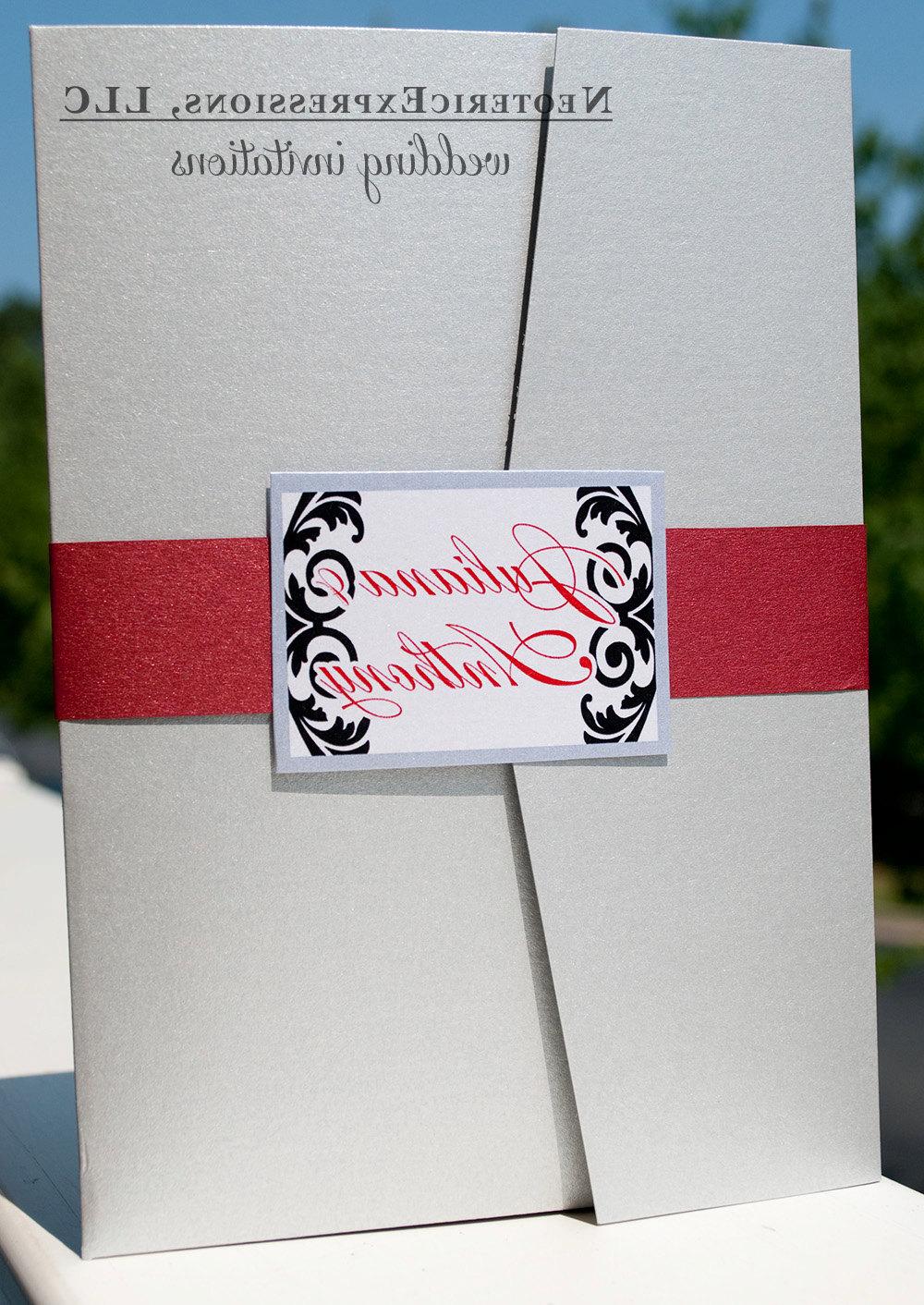 Wedding Invitation - Silver