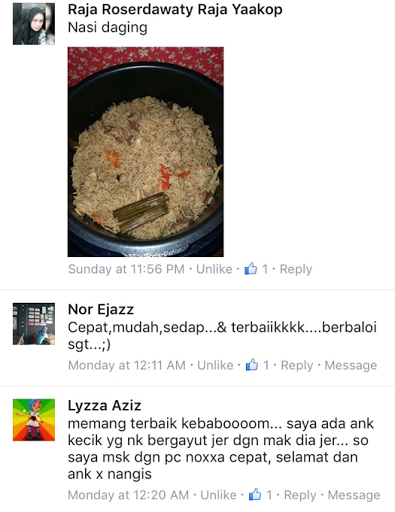 Testimoni Periuk Noxxa  Resepi Periuk Noxxa