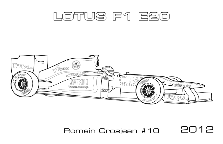 f1 coloring pages - photo #6