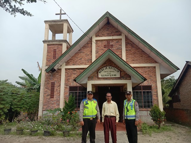 Polres Tebing Tinggi Pengamanan Ibadah Minggu Di Gereja