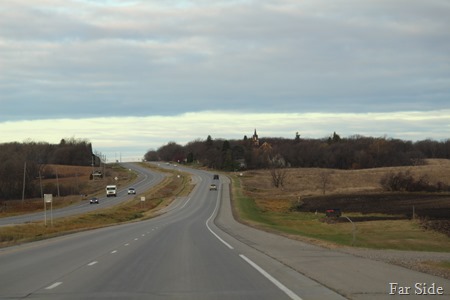 Road between Hawley and Lake Park