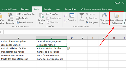 Excel - Como alterar o texto para maiúsculas, minúsculas ou primeira letra em maiúscula - Visual Dicas