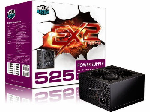  Cooler Master Extreme II (RS525-PCARD3-US) 204-Pin 525 Energy Star Certified Power Supply