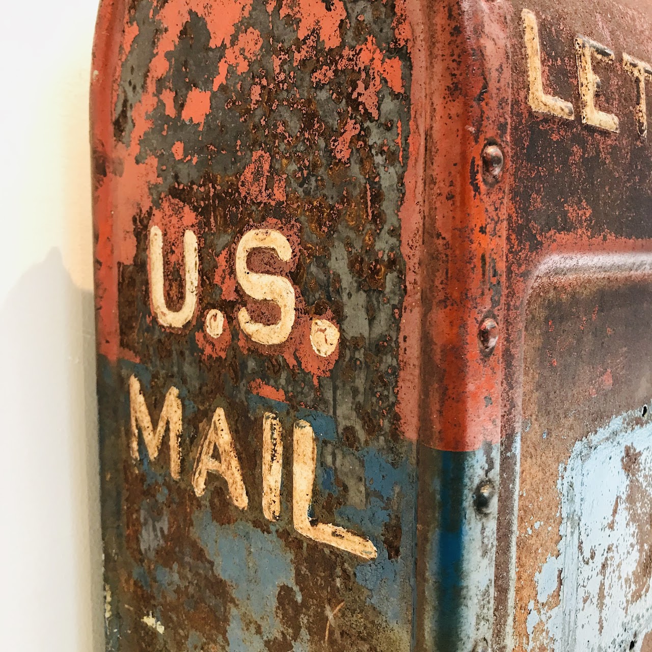 Antique Cast Iron US Post Office Mailbox