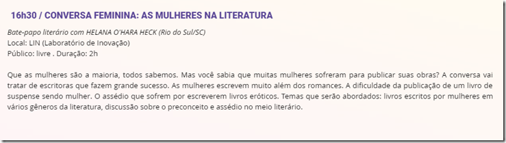 mulheres na literatura