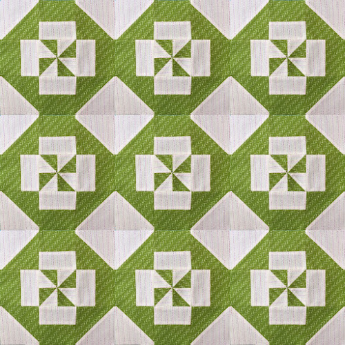 Block 1 - Disappearing pinwheel quilt sampler