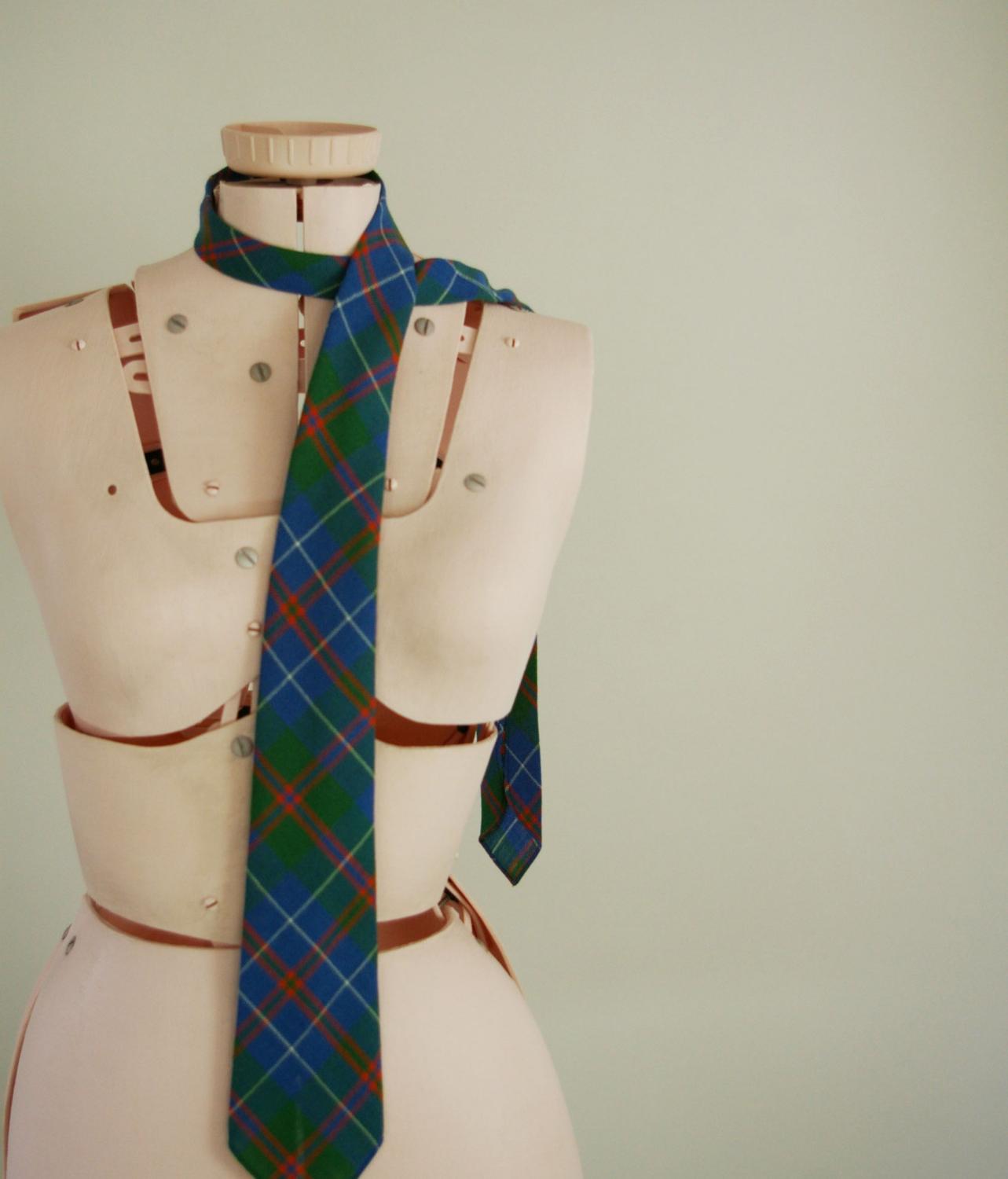 Vintage Blue and Green PLAID