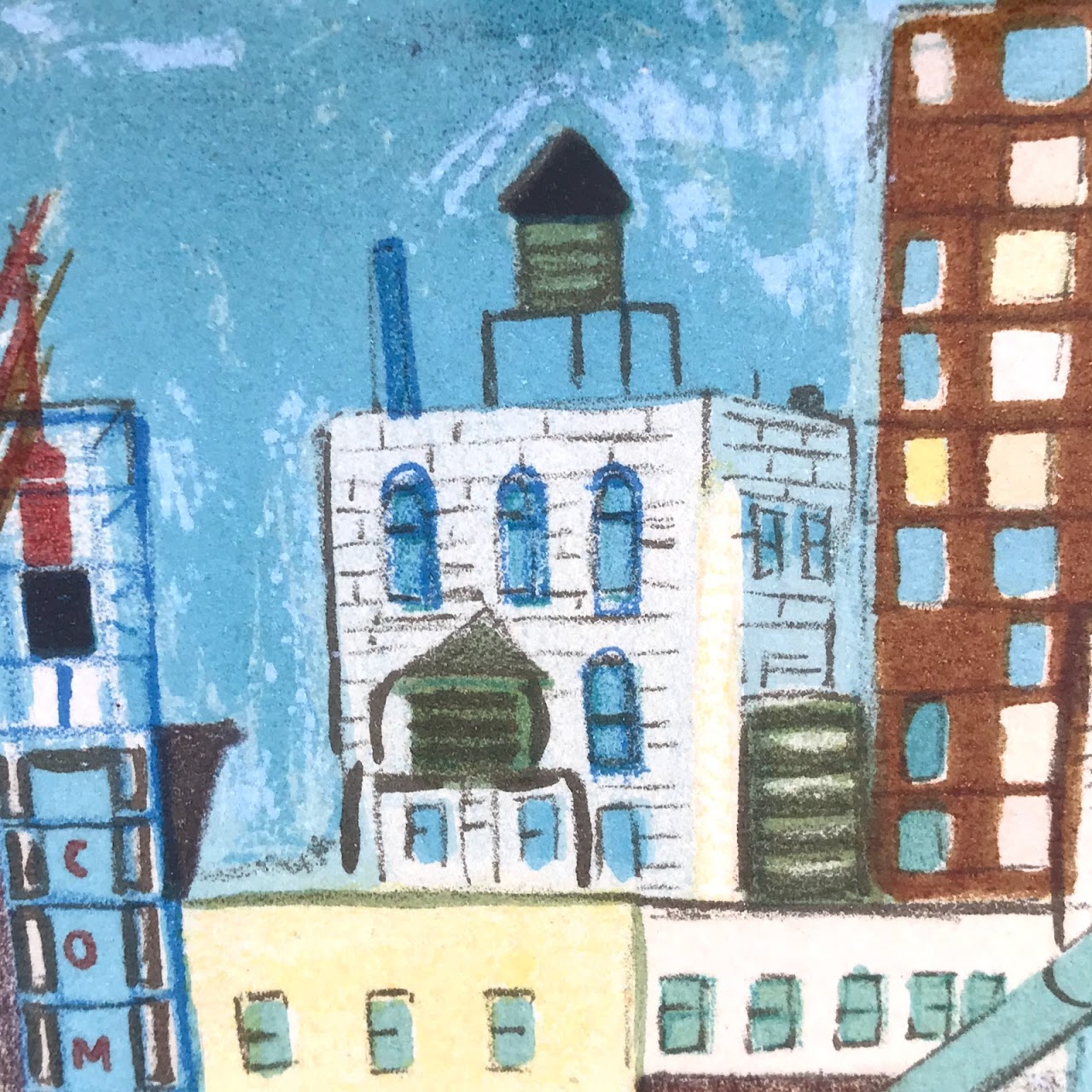 Ralph Fasanella Signed Lithograph