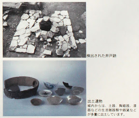 松代城:検出された井戸跡と出土遺物