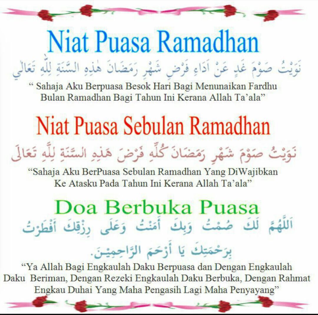 Niat Puasa Di Bulan Ramadhan