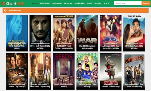 Khatrimaza 2021- Illegal movies downloading website