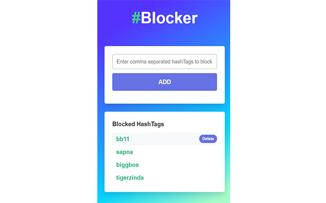 HashTag Blocker Preview image 0