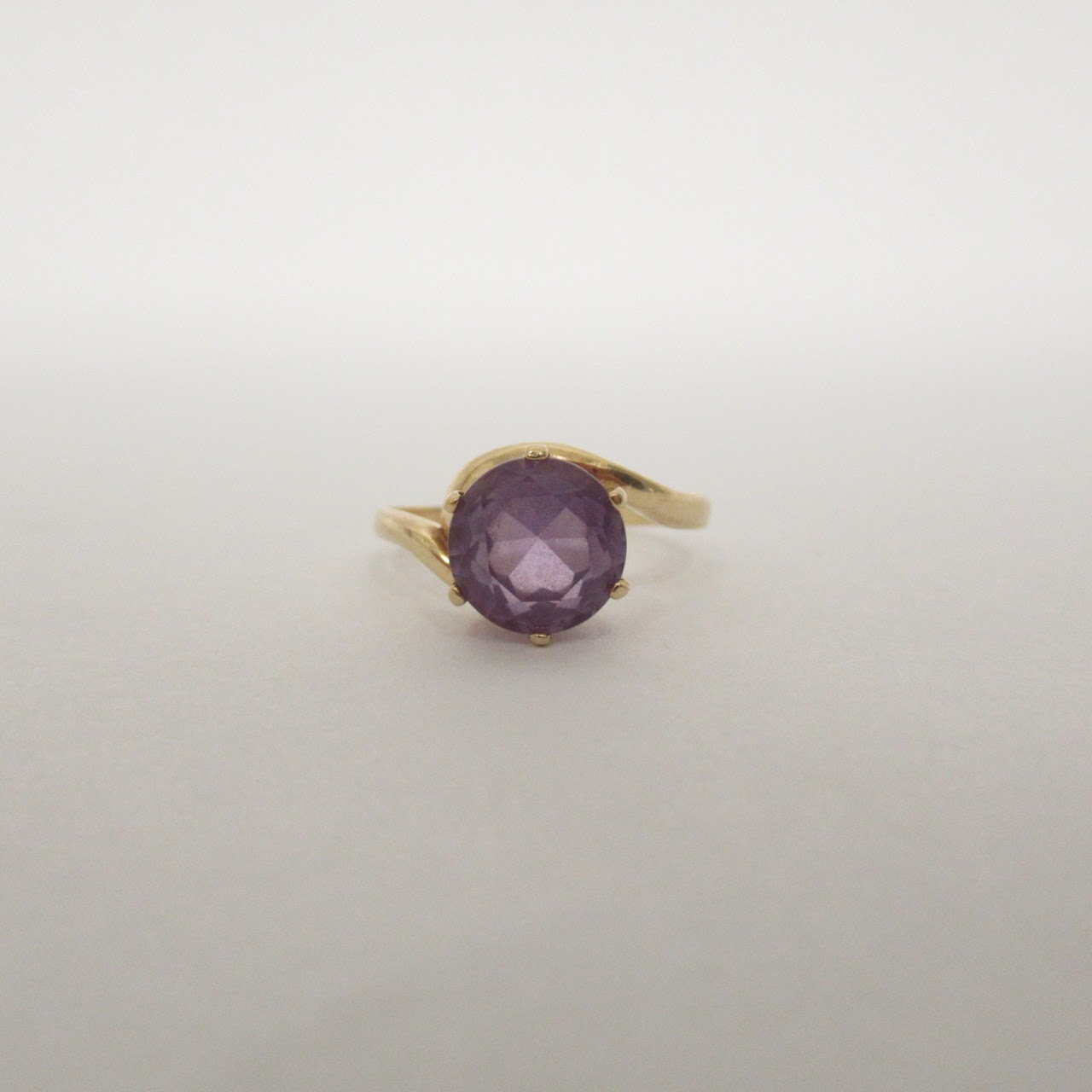 14K Gold and Amethyst Ring