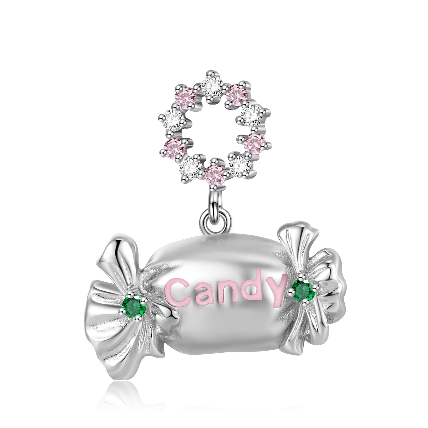 Title 5, S925 Sterling Silber Candy Candy Anhänger Halsk...