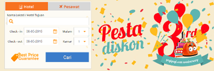 Pesta Diskon untuk Hotel dan Tiket Pesawat di Ulang Tahun ke 3 pegipegi.com 2015-05-07 19-47-10