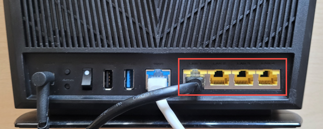 Maak verbinding met uw ASUS-router via een Ethernet-kabel