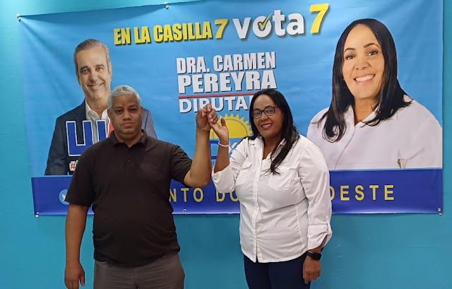 Dirigente comunitario Julio Matias el Mello  se suma apoyar candidatura a Diputasa Dra Carmen Pereyra por el DXC