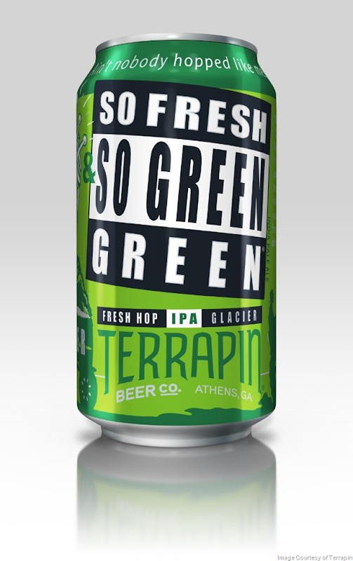 Terrapin Fresh Hop IPA-  So Fresh & So Green, Green Featuring Michigan Hops