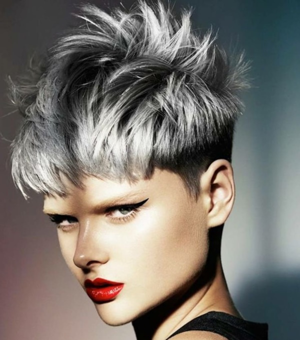 Top 20 Inspiring Grey Hair Styles For Women 2018 - Fashionre