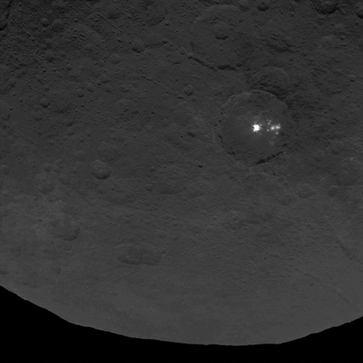 manchas na superfície de Ceres