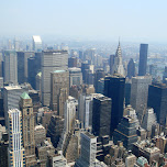 view from the empire state building in New York City, United States 