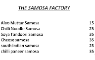 Samosa Factory menu 2