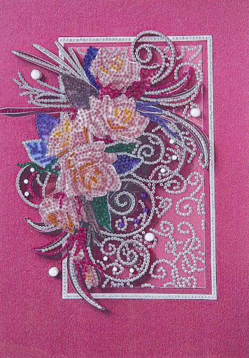 Title 3, Crystal Special-shaped Bright Diamond Flower Pa...
