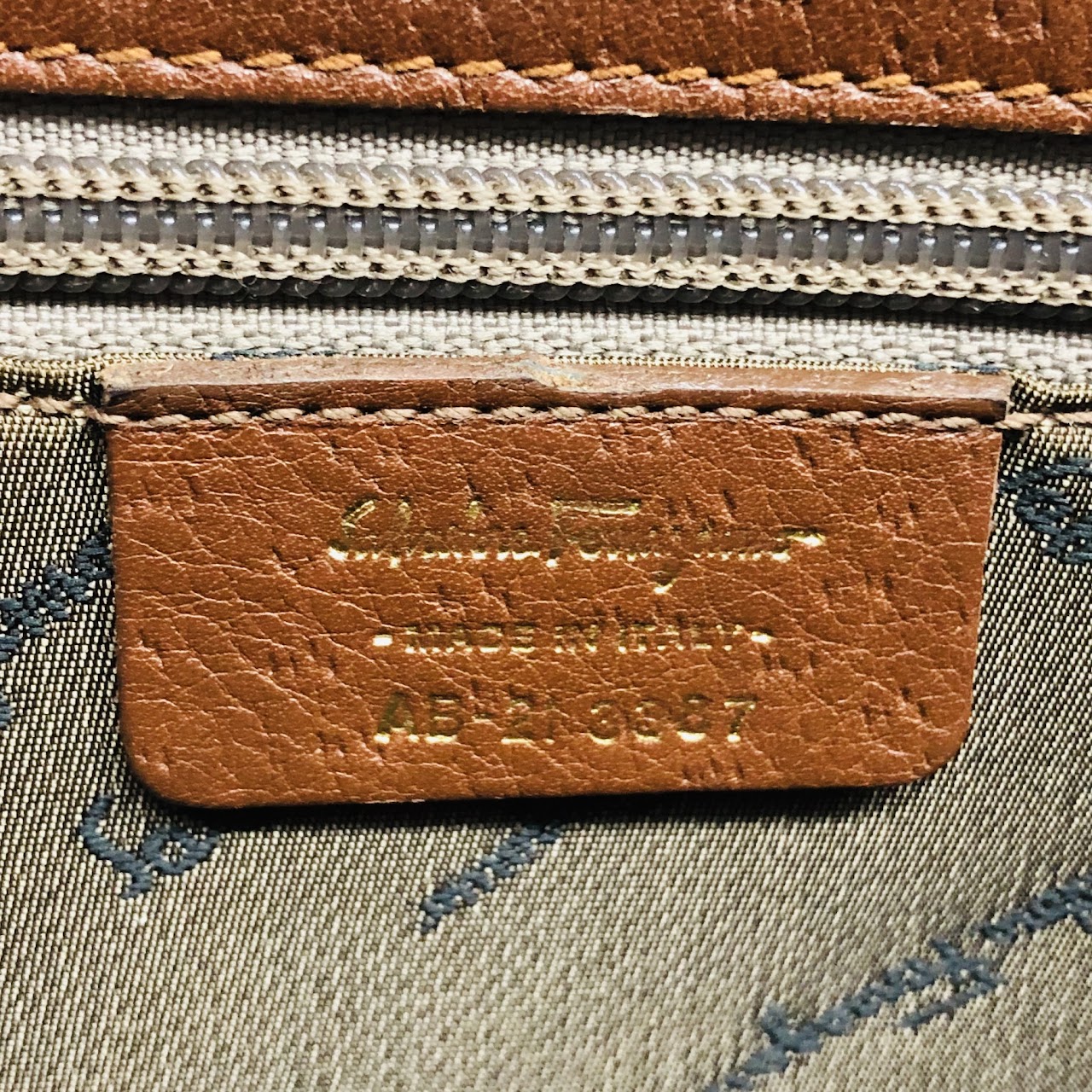 Salvatore Ferragamo Brown Leather Satchel