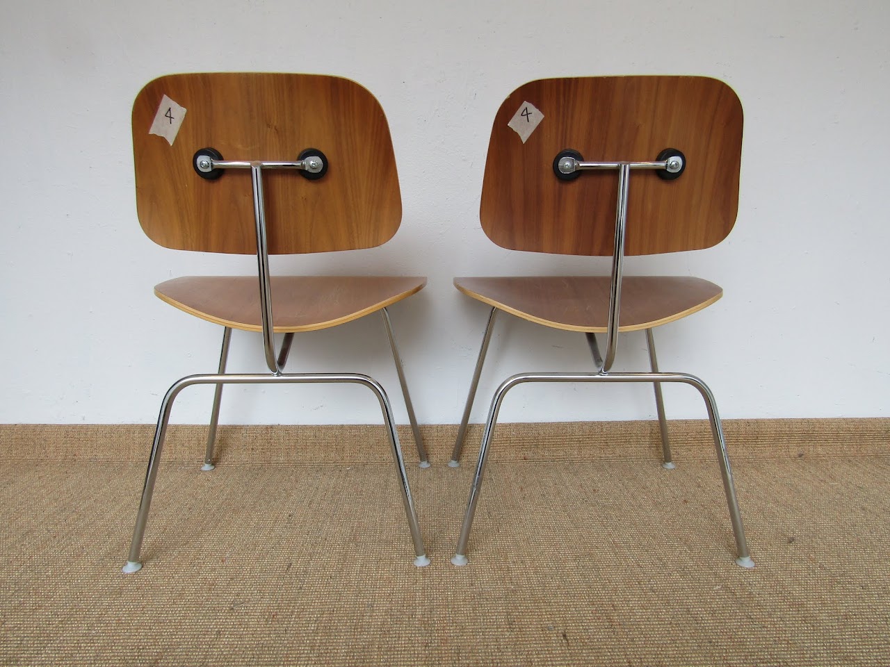 Eames Molded Plywood Chair Pair (4)