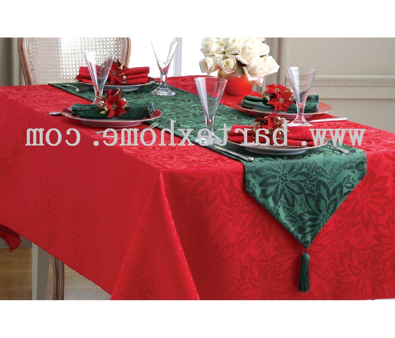 Christmas Damask Table Cloth China  Mainland  