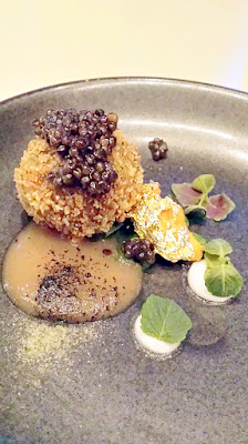 Chefs Week PDX 2/7/16 West Coast 2016 Dinner - Gregory Gourdet presents Uni, Caviar, White Ponzu, Crispy Nori Potato