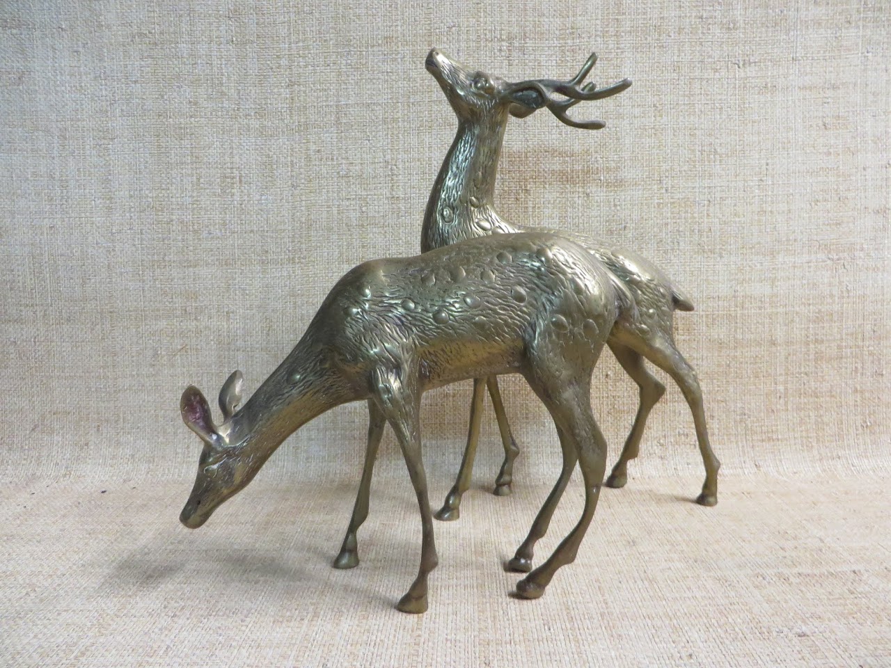 Brass Decorative Deer Pair