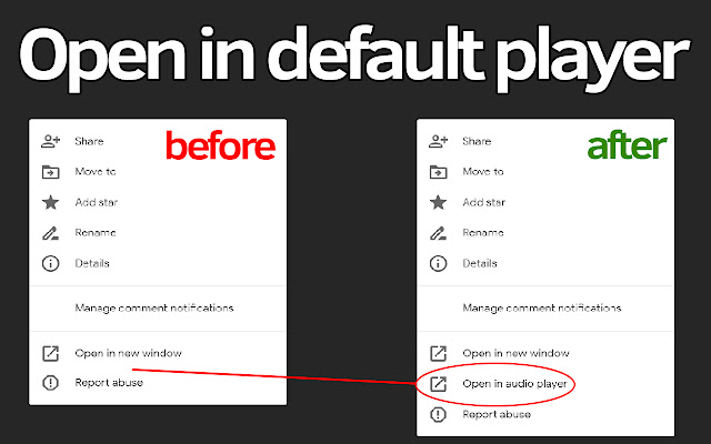 Default Player for Google Drive™ chrome extension