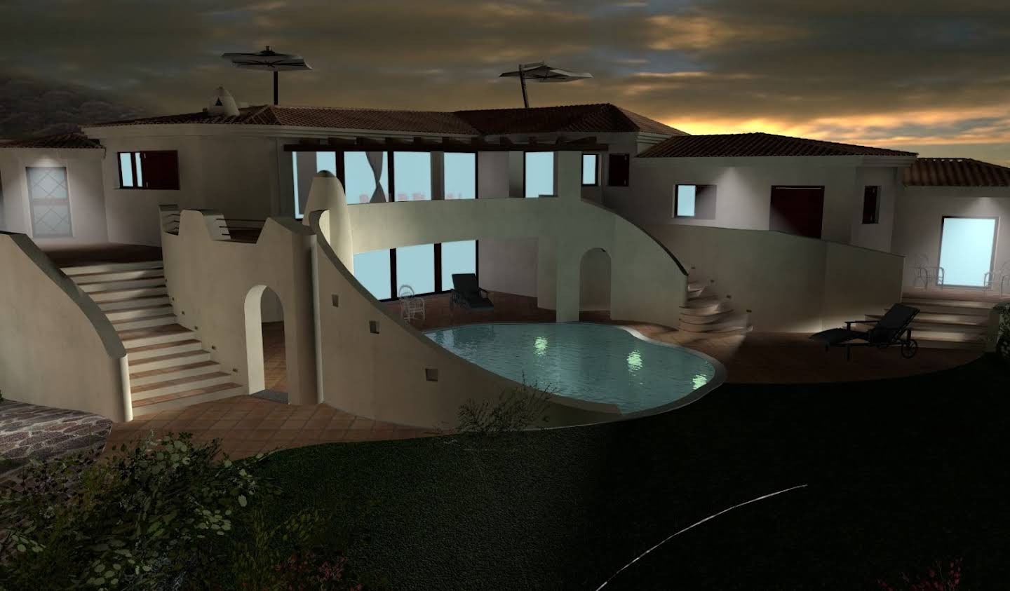 Villa with pool and terrace Arzachena