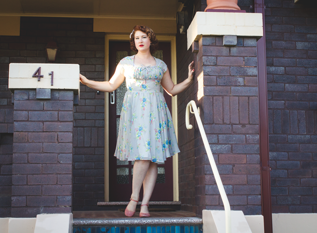 'Roslyn' Hell Bunny Dress in Vintage Inspired Style | Lavender & Twill