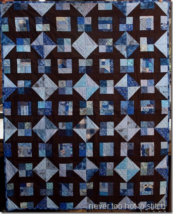 finished quilt front